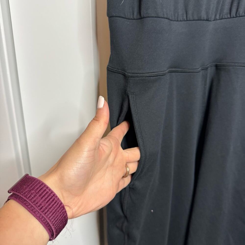 Sweaty Betty Gary Black Soft & Stretchy Racerback Active Jumpsuit Size Medium - Picture 4 of 7